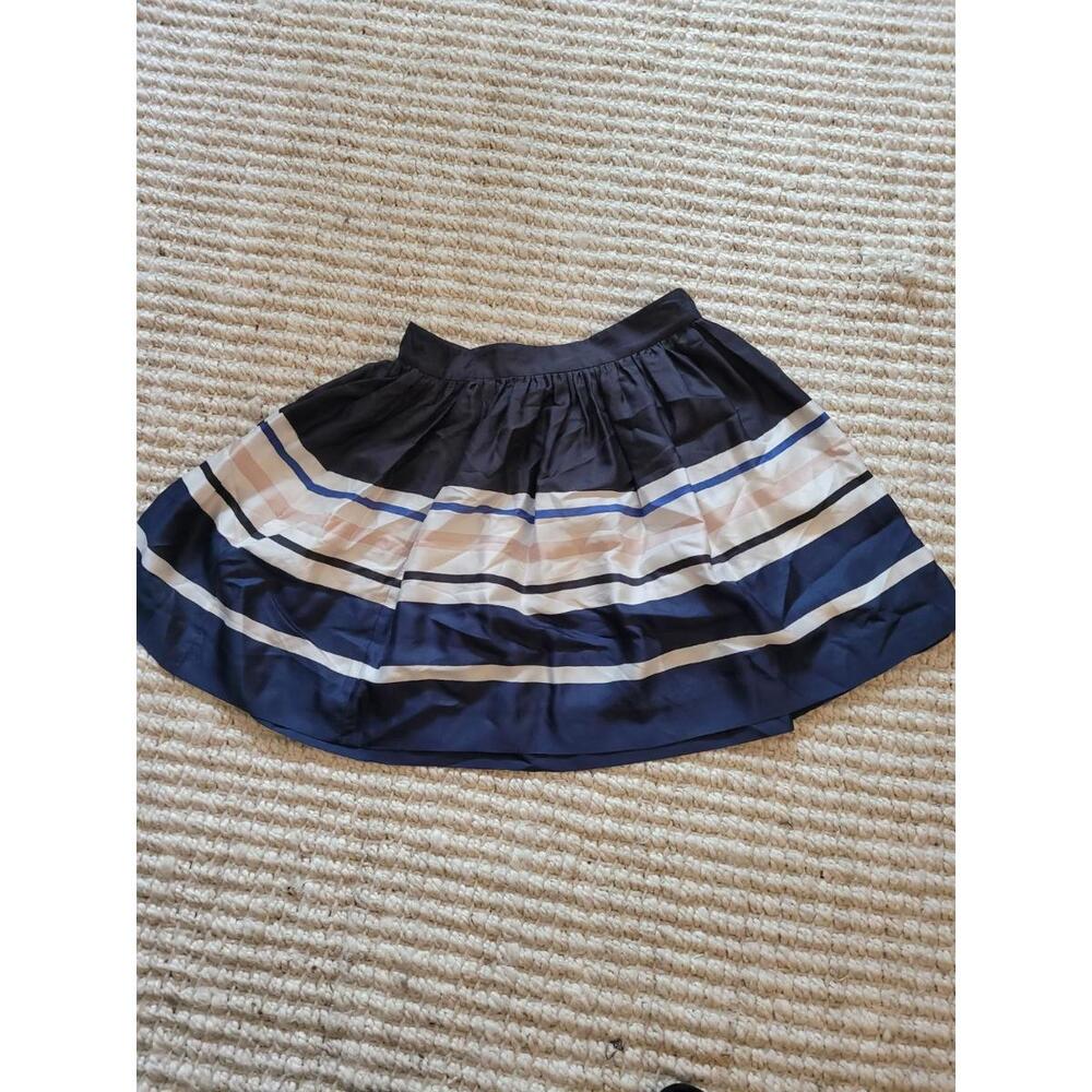 Kate Spade Silk Striped Skirt